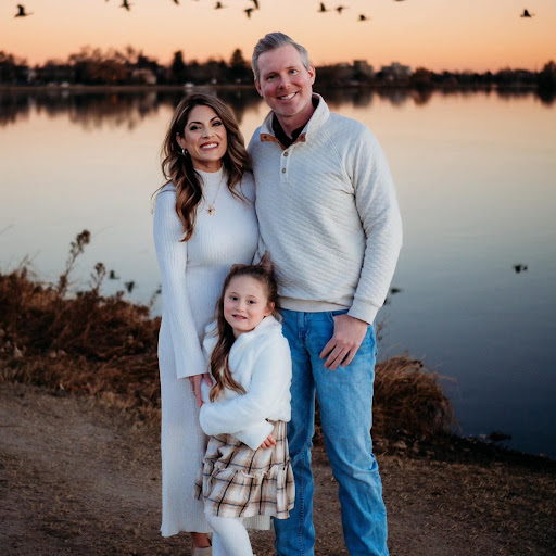 The Heaven Letters founder with his family at sunset by the lake